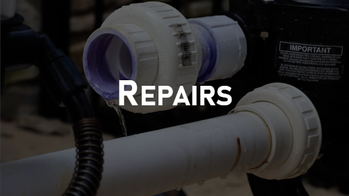 REPAIRS-We can repair most anything that has to do with the swimming pool and or the equipment. We can troubleshoot many of your troubling problems and issues that you have with your pool. Including pumps, motors, filters, chlorine generators, heaters, automation, and lighting. 